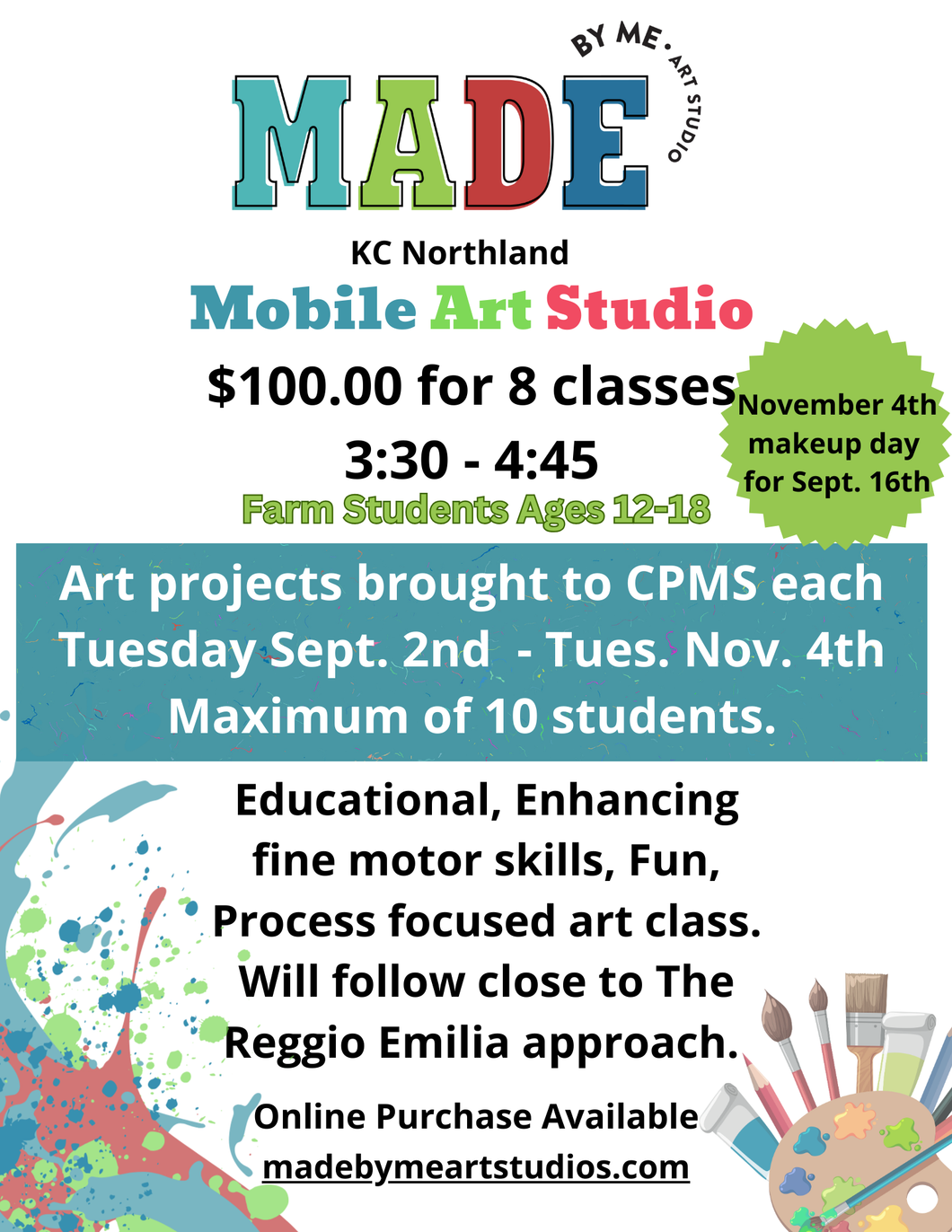 Clay-Platte Farm Sept-Oct Ages 12-18